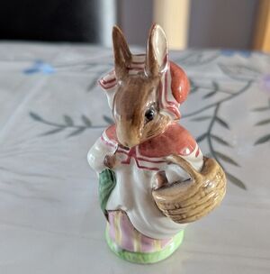 Vintage Mrs. Rabbit Figurine. 1951